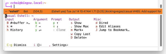 images/casual-eshell-unicode-screenshot